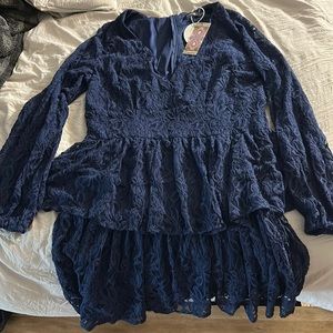 Boohoo Ruffle Dress